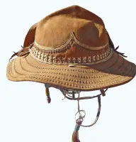 785 Traditional Vintage Brazilian Vaqueiro Leather Hat
